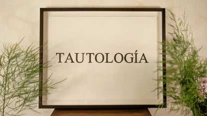 Tautología - Cuadro Tejido