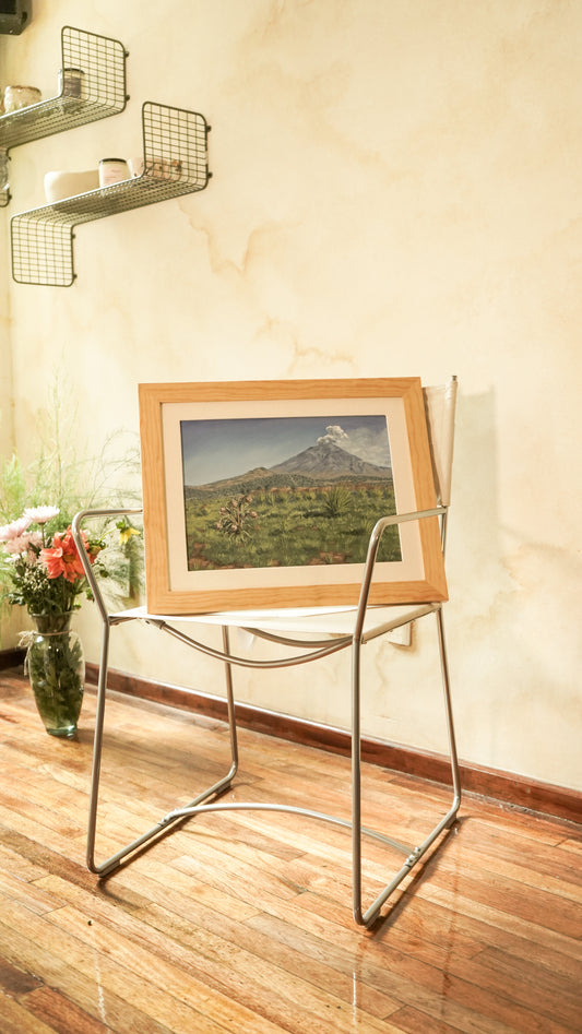 Volcán - Pintura oleo