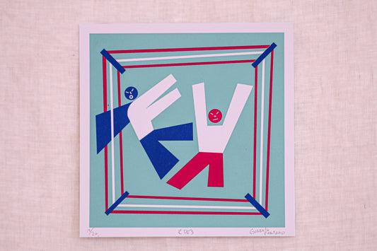 Dos de tres - Serigrafía